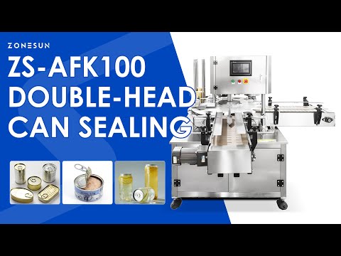 Automatic Can Seamer, Double Head High-Speed Tin Can Sealing Machine