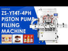 ZONESUN ZS-YT4T-4PH Automatic Piston Pump Filling Machine with Heating for Candles Butter