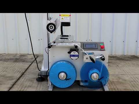 Zonesun ZS-RW2 Roll to Roll Label Rewinding Machine.
