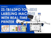 ZONESUN ZS-TB163PO Automatic Top Labeling Machine with Real-Time Printing System Integrated Print & Apply