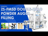 ZONESUN ZS-FM5D Automatic Dual Head Auger Powder Filling Machine for Protein Powder Spices