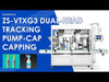 ZONESUN ZS-VTXG3 Automatic Double-Head Tracking Capping Machine for Lotion Pumps Trigger Sprays
