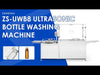 ZONESUN ZS-UWB8 Automatic Ultrasonic Vial Washing Machine Dual Lanes for Multi-Size Bottle Washer