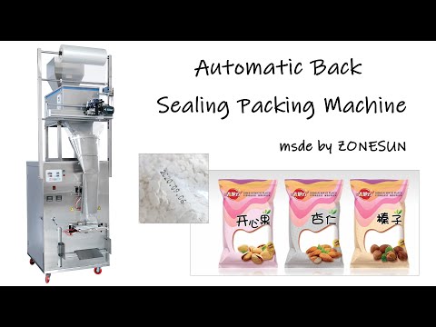 ZONESUN ZS-F1000 10-999g Automatic Grain Powder Filling Back Sealing Machine.
