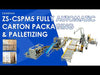 ZONESUN ZS-CSPM5 Integrated Case Packing Robotic Palletizing System