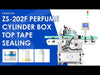 ZONESUN ZS-202F Round Box Top Edge Sealing Machine Wrap-around Taping Labeling Machine