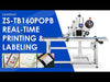 ZONESUN ZS-TB160POPB Print and Apply Label Applicator for Flat Surface Real-Time Label Printer