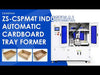 ZONESUN ZS-CSPM4T Automatic Hot Melt Glue Tray Former | Corrugated Box Forming Machine