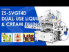 ZONESUN ZS-SVGT4D Automatic Servo-Driven Liquid Paste Filling Machine Cream Lotion Honey