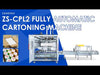 ZONESUN ZS-CPL2 Pick and Place Case Packer Automatic Case Packing Machine for Jars Cans