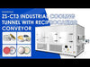 ZONESUN ZS-CT3 Industrial Cooling Tunnel Machine with Reciprocating Conveyor System for Chocolate Candle Wax Candy Paste