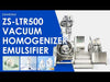 ZONESUN ZS-LTR500 Tilting Vacuum Homogenizing Mixer for Cosmetic Pharmaceutical Manufacturing