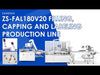 ZONESUN ZS-FAL180V20 Automatic Bottle Unscrambling Filling Capping and