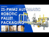 ZONESUN ZS-PWM2 Robotic Palletizer Strapping Stretch Wrapping Labeling Integrated Solution