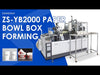 ZONESUN Paper bowl forming machine