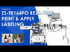ZONESUN ZS-TB164PO Automatic Round Bottle Print and Apply Labeler Real-Time Sticker Labeler