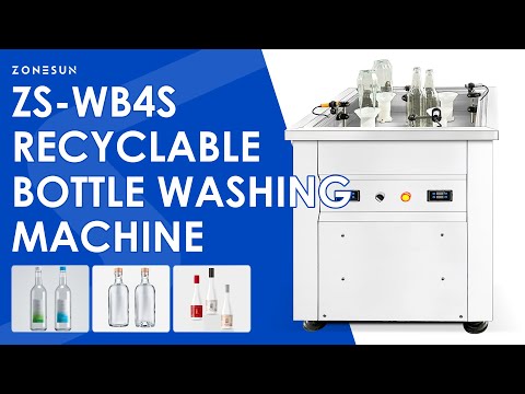 Zonesun ZS-WB4S Semi Automatic Bottle Washing Machine.
