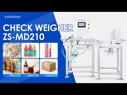 ZONESUN ZS-MD210 Automatic Checkweigher Industrial Check Weigher for Production Line