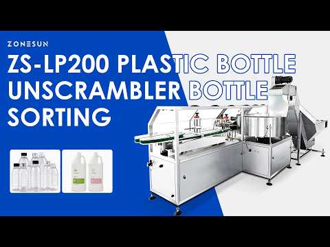 ZONESUN ZS-LP200 Automatic PET Bottle Unscrambler with Integrated Turning Device