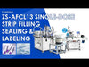 ZONESUN ZS-AFCL13 Automatic Monodose Ampoule Strip Filling Sealing Labeling Machine for Serum Eye Drops