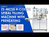 ZONESUN ZS-MCS5 Automatic 4-Color Spiral Filling Machine with Preheati