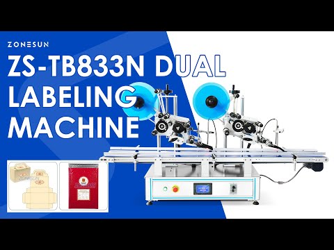 zonesun automatic flat surface labeling machine