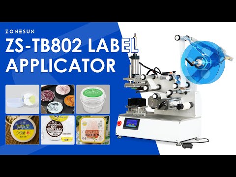 zonesun semi automatic top labeling machine