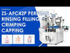 ZONESUN ZS-AFC42P Automatic Rotary Perfume Filling Crimping Capping Machine | 20-30 BPM
