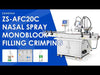 ZONESUN ZS-AFC20C Double-Head Peristaltic Pump Nasal Spray Filling and Capping Machine