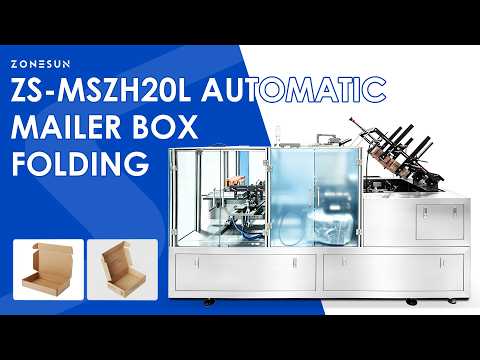 ZONESUN ZS-MSZH20L Automatic Mailer Box Folding and Forming Machine video