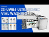 ZONESUN ZS-UWB6 Automatic Ultrasonic Bottle Washing Machine for Pharmaceutical Vials Essential Oil Bottles