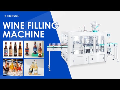 Zonesun ZS-WFC18 Hige Speed Beer Bottle Monoblock Filling Capping Machine.