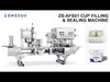 ZONESUN ZS-AFS01 Paraffin Wax Cup Filling & Sealing Machine | Dual Nozzle Heated Filler