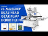 ZONESUN ZS-MG260XP Automatic Dual-Head High-Capacity Gear Pump Liquid 
