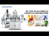 ZONESUN ZS-YT6T-6V Automatic 6-Head Piston Pump Filling Machine with Heated Stirring Hopper