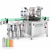 ZONESUN ZS-QW1600 aerosol filling and crimping machine with spray cans