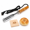 ZONESUN 150W/200W Electric Branding Iron for Wood & Cake — machine with application samples on white background