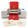 ZONESUN HOT STAMPING MACHINE — machine with application samples on white background