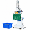 ZONESUN ZS-819SK Pneumatic Hot Stamping Machine Embossing Machine for Leather Paper Plastic — machine with application samples on white background