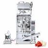 ZONESUN ZS-FS500Y-2 Double Lane Servo Paste Filling Sealing Machine — machine with application materials on white background