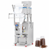 ZONESUN ZS-FSK1000 Vertical Granule Filling & Gusset Pouch Sealing Machine — machine with application materials on white background