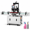 ZONESUN ZS-XG440S Servo Automatic Screw Cap Capping Machine — machine with application materials on white background