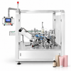 ZONESUN ZS-MSZH50L Automatic Vertical Box Cartoning Machine — machine with application materials on white background