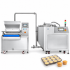 ZONESUN ZS-CA600M Cake Depositor & Batter Mixer Production Line — machine with application materials on white background