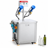 ZONESUN ZS-NIC1 Semi-Automatic Ionized Air Bottle Rinser — machine with application materials on white background