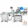 ZONESUN ZS-TB160H Horizontal Labeler for Soft Cosmetic Tubes — machine with application materials on white background