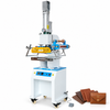 ZONESUN ZS-819M2 Pneumatic Hot Foil Stamping Machine For Leather — machine with application materials on white background