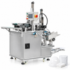 Zonesun ZS‑MS1TZD High Speed Facial Mask Folder Automatic Mask Folding Machine — machine with application materials on white background