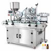 ZONESUN ZS-AFC4 Liquid & Paste Filling and Capping Machine — machine with application materials on white background
