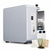 ZONESUN ZS-F550 Digital Tea Bag Stamp Machine for Custom Packaging — machine with application materials on white background